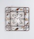 Orologio quadrato 55 foglie