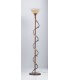 Lampada da terra Spiro con foglie