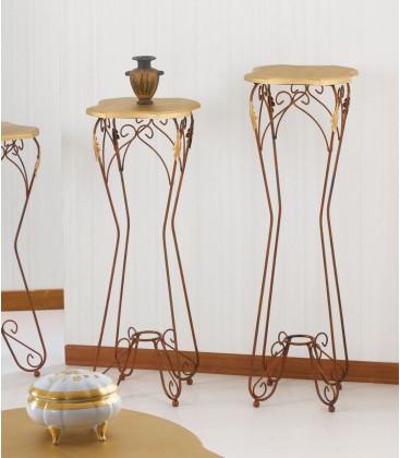 Alzatina porta oggetti Ariel piano legno altezza 80 cm