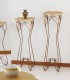 Alzatina porta oggetti Ariel piano legno altezza 80 cm