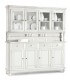 Credenza a 4 porte con alzata a 4 ante in vetro