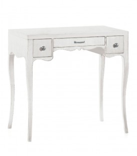 Scrittoio in legno bianco opaco 3 cassetti