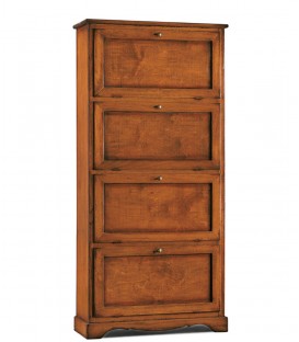 Scarpiera in legno 4 scomparti