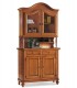 Credenza con alzata in legno a due porte