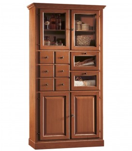 Dispensa alta in legno da cucina