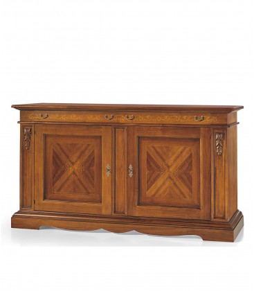 Credenza classica 2 porte noce bassano