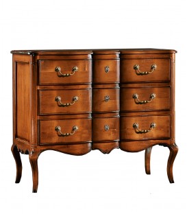 Comò classico in legno 3 cassetti
