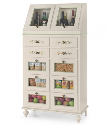 Mobile dispensa classico da cucina in legno