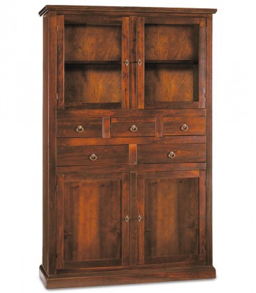 Dispensa alta in legno da cucina