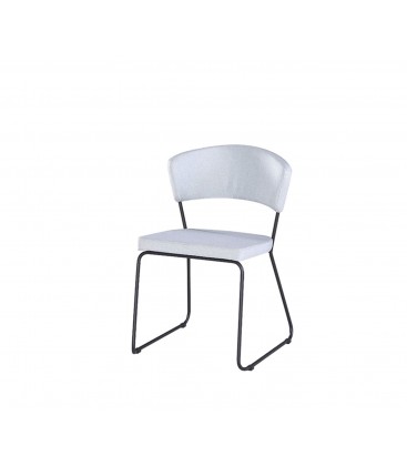 Sedia Design Tessuto in Metallo