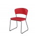 Sedia Design Tessuto in Metallo