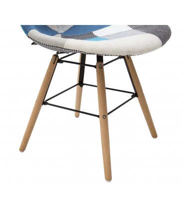 Sedia Imbottita Patchwork