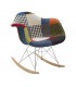 Poltrona a dondolo Patchwork