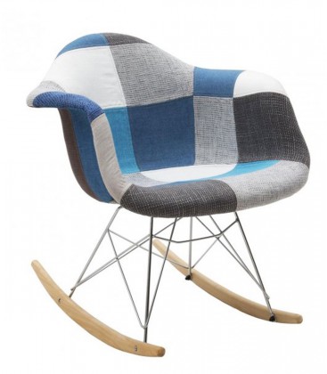 Poltrona Moderna a dondolo Patchwork