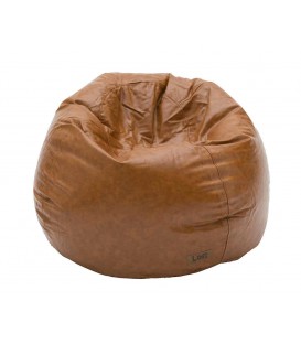 Pouf Ecopelle Marrone