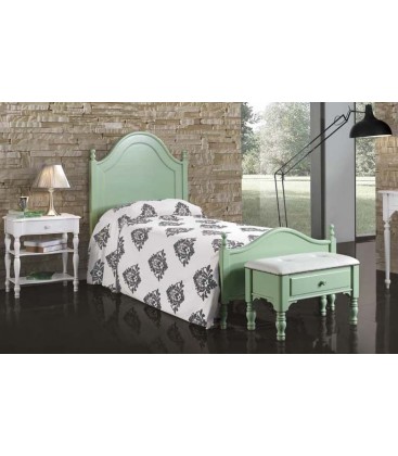 Letto Singolo Legno Stile Provenzale