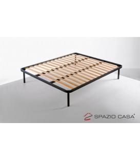 Rete letto matrimoniale a Doghe Profilo 6 Cm