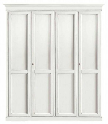 Armadio Classico 4 Ante Legno Arte Povera