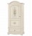 Armadio Legno 1 Porta Bianco con decori