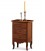 Comodino in legno 3 cassetti Noce