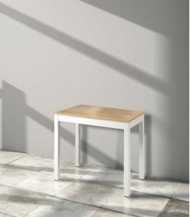 Consolle allungabile piano in legno rovere