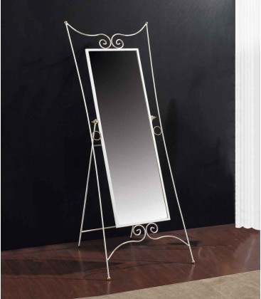 Specchiera Pieghevole con Cornice in Legno