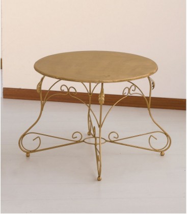 Tavolino Tondo Ariel Piano Legno