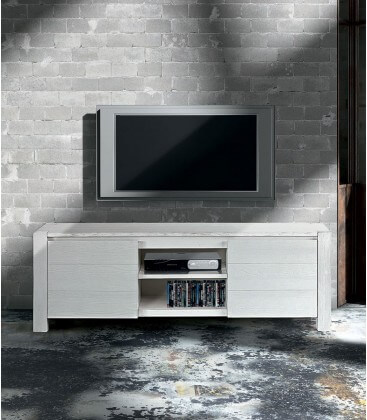 Porta TV in abete spazzolato