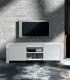 Porta TV moderno in Abete Bianco Spazzolato