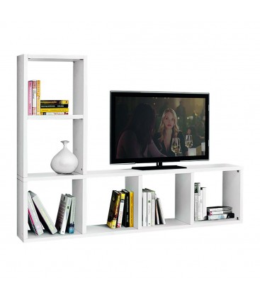 Porta TV bianco frassinato