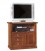 Porta TV Legno Alto Noce con Cassetti e Anta