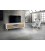 Porta TV moderno in abete spazzolato massello Naturale bianco