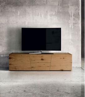 Porta TV rovere notato spazzolato