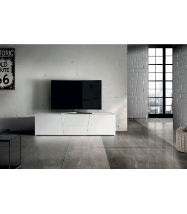Porta TV in abete bianco spazzolato