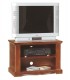Porta TV legno noce arte povera con piedi a cipolla