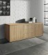 Credenza Moderna rovere 2 ante 3 cassetti