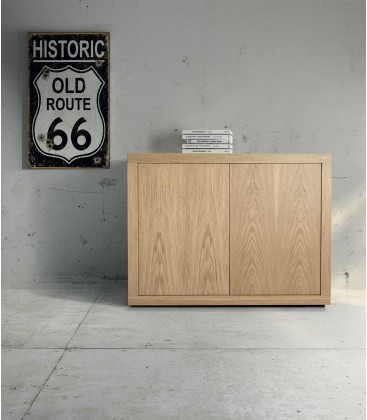 Credenza Moderna 2 Ante bianco frassinato