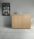 Credenza Moderna 2 Ante bianco frassinato