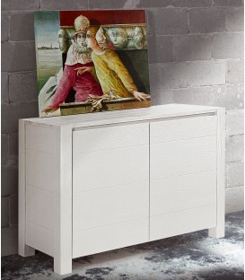 Credenza 2 ante in abete bianco spazzolato