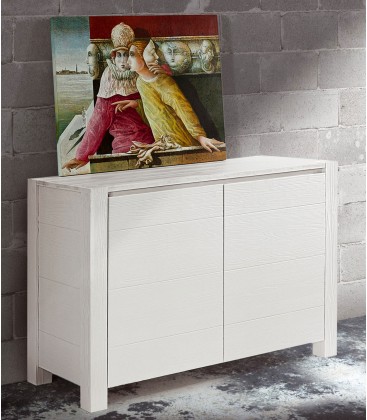 Credenza 2 ante in abete bianco spazzolato