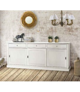 Credenza in legno 3 ante scorrevoli 3 cassetti