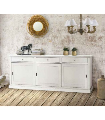Credenza in legno 3 ante scorrevoli 3 cassetti