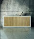 Madia Credenza in legno bianco e rovere
