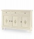 Credenza in legno arte povera 3 porte 3 cassetti