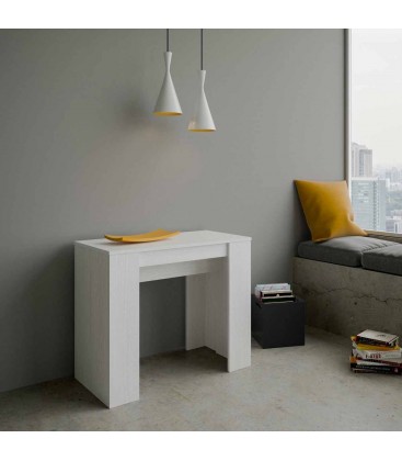 Consolle Allungabile Basic Small Bianco frassino