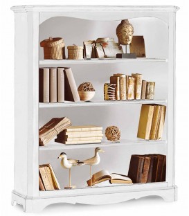 Libreria in legno a giorno zoccolo aperto