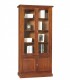 Libreria in legno 2 Ante in vetro Noce