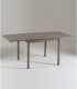 Tavolo legno quadrato apertura a libro Rovere Grig