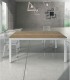Tavolo rovere nodato con struttura in metallo