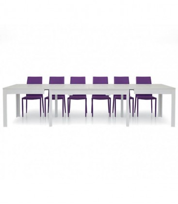 Tavolo rettangolare allungabile in laminato 3,3-3,5 m